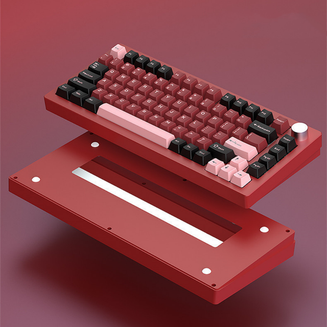 AL75V2 Aluminum Mechanical Keyboard 75 RGB Backlight Gaming Keyboard Shine Through 3 Modes Customized Full Key Hot Swap Gaming