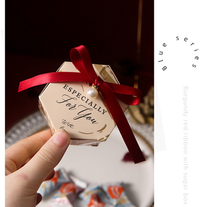Wholesale Luxury Paper Board Hexagon Shape Chocolate Candy <strong>Box</strong> Birthday <strong>Weeding</strong> Day Present Gift Packaging <strong>Box</strong> with Pearl - Product Image 6