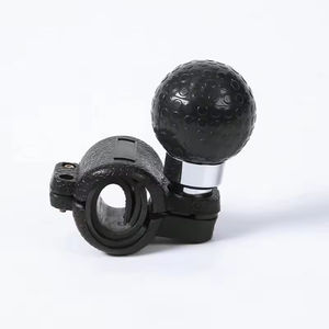 Bouton de volant rétro classique ABS noir haute qualité ajustement universel Durable anti-dérapant pour pièces automobiles - Product Image 2