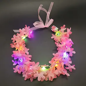 Colorful Garland Headpiece Lilac Luminous Garland Headband