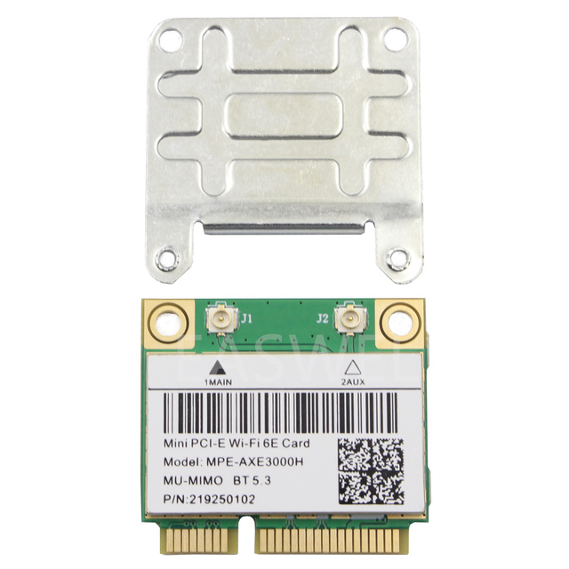 WiFi 6E AX210 Mini PCI-E Wifi Card for Intel AX210 5374Mbps BT 5.2 802.11ax 2.4G