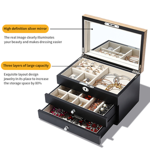 <span class=keywords><strong>Organizadores</strong></span> <span class=keywords><strong>de</strong></span> Joyería <span class=keywords><strong>de</strong></span> Lujo DIGU, Caja <span class=keywords><strong>de</strong></span> Joyería <span class=keywords><strong>de</strong></span> <span class=keywords><strong>Madera</strong></span> Maciza Roja <span class=keywords><strong>de</strong></span> Alta Gama <span class=keywords><strong>de</strong></span> Tres Niveles para Almacenamiento, Venta al Por Mayor - Product Image 6