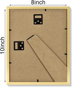 Custom Size Plastic Picture <b>Frame</b> 5x7 8x10 Inches Natural Gold <b>Photo</b> <b>Frames</b> for Wall Art Living Room Decor Ps <b>Frames</b> - Product Image 5