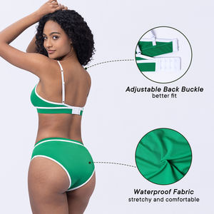 Lynmiss Manufacturing Bikinis <span class=keywords><strong>Maillot</strong></span> <span class=keywords><strong>de</strong></span> <span class=keywords><strong>bain</strong></span> d'époque pour femmes Ensemble <span class=keywords><strong>de</strong></span> maillots <span class=keywords><strong>de</strong></span> <span class=keywords><strong>bain</strong></span> menstruels à 4 couches - Product Image 3