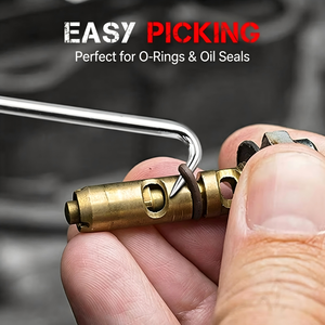 Oil Seal Removal Tool Kit Stainless Steel Hook Puller Screwdriver Set 4-Piece LED Lighting Soft Case for <b>Car</b> O Ring Auto <b>Repair</b> - Product Image 2