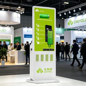 Estación de Carga 4G+WIFI con 24 Ranuras, Quiosco Publicitario de 43 Pulgadas, Máquina Expendedora de Baterías Portátiles, Negocio de Compartición de Baterías Portátiles - Product Image 1