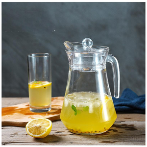 Olla <span class=keywords><strong>de</strong></span> vidrio con taza Tetera mágica <span class=keywords><strong>de</strong></span> vidrio Tetera <span class=keywords><strong>de</strong></span> vidrio Pyrex resistente al calor para infundir té <span class=keywords><strong>de</strong></span> frutas 1300ML - Product Image 2