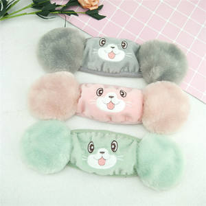 Nuova maschera invernale per bambini lavabile in velluto caldo peluche di spessore con cuffie per le orecchie gatto cartone animato per bambini bambini - Product Image 3