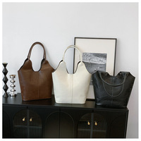 Sac tendance rétro grande capacité, panier à légumes, sac pour femme, surface douce, couture, sac fourre-tout sous le bras, ensemble deux pièces