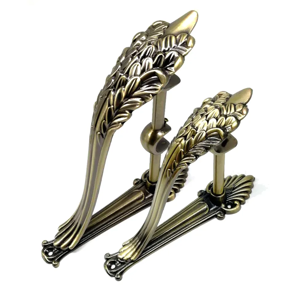 Fashion decorative metal bracket for curtains pipe