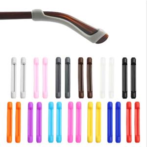 Ganchos de silicona antideslizantes para gafas 2024, de moda, superventas, al por mayor, con cubierta de color y agarres deportivos cómodos para la oreja. - Product Image 1