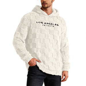 Sudadera con Capucha de Franela Afelpada para Hombre, con Letras Bordadas, Corte Regular, para Otoño e Invierno, Estilo Casual - Product Image 1