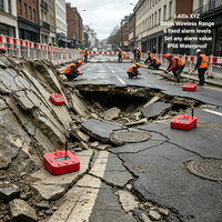 Détecteur d'inclinaison pour chutes de terre et effondrations de routes Aftershock, précision 0,01°, IP66, fixation magnétique, alarme sonore et lumineuse, portée 360°