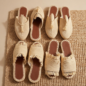 Handmade Anti-Slippery Breathable Raffia Outdoor Slipper for Women and Girls - Product Image 4