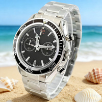Montre chronographe étanche à quartz avec bracelet en acier inoxydable pour homme de luxe, équipée d'un mouvement VK64, ODM/OEM