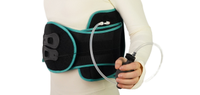 Ceinture lombaire gonflable avec pompe manuelle, compression réglable, système de serrage par poulie pour un soulagement personnalisé des douleurs dorsales