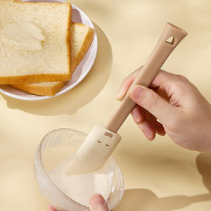 Outils de pâtisserie : Spatule à crème, pinceau pour le visage, pinceau à huile en silicone, racloir – Ensemble de deux pièces, compatible lave-vaisselle - Product Image 3