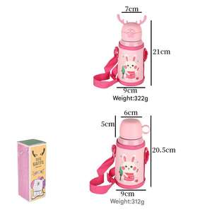 กระติกน้ำสุญญากาศสำหรับเด็กเกรดทางการแพทย์ทำจากสเตนเลสพร้อมเขากวาง - Product Image 6