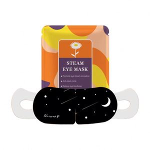 Masque oculaire jetable personnalisé auto-chauffant avec sangle élastique en coton tricoté, compresse chaude instantanée pour le sommeil nocturne, fourniture OEM - Product Image 1