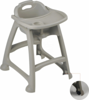 Chaise haute mobile en plastique de Bb d'enfants de bébé de pp pour alimenter les chaises dinantes des enfants commerciaux chaise tournante de Bb pour l'hôtel de restaurant