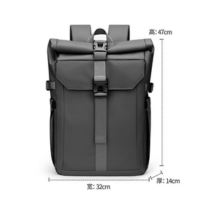 Custom Factory Business <b>Waterproof</b> Laptop <b>Backpack</b> with Zipper Closure and Polyester Lining for <b>School</b> Travel Women Men Oxford - Product Image 4