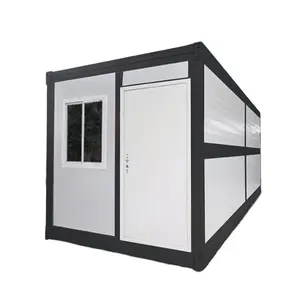 20ft โรงงานสําเร็จรูป Casa Modular พับคอนเทนเนอร์ชุดบ้านเล็กๆบ้านพับคอนเทนเนอร์สํานักงาน Pods ห้องโดยสารพร้อมส่ง