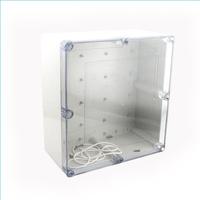 Boîtier de jonction étanche IP66 QCheng F10-1T en ABS transparent 320*240*140mm avec 8 vis pour instruments électroniques