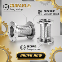 Tuyau métallique tressé en acier inoxydable à bride RiXin pour systèmes d'incendie et de protection incendie