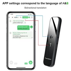 Traducteur vocal instantané portable Jumon G6, gris argenté, écran AMOLED, autonomie de 10 jours, assistant de voyage multilingue - Product Image 4