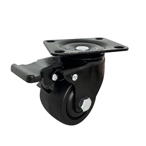 Hochleistungs-Nylon-Universal rad 3-Zoll-Ausrüstung Tragende Rollen Geeignet für eine breite Palette von Produkten 75 mm schwarzes Nylon - Product Image 2