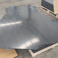 Feuille acrylique givrée noire non transparente, panneau PMMA mat et brillant des deux côtés pour gravure laser CNC