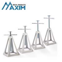 Cales de nivellement en aluminium pour camping-car avec écrous supplémentaires et tapis en caoutchouc amortissants pour caravanes et camping-cars