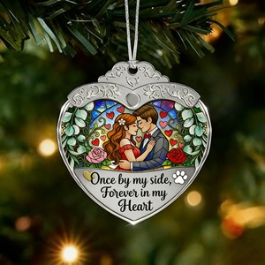 Ornements <span class=keywords><strong>de</strong></span> Noël en verre cristal en gros HBL, forme <span class=keywords><strong>de</strong></span> cœur avec logo gravé et images imprimées pour souvenirs et cadeaux <span class=keywords><strong>de</strong></span> Noël - Product Image 6