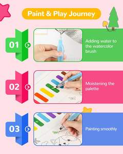 Set <span class=keywords><strong>de</strong></span> Pintura <span class=keywords><strong>de</strong></span> Acuarela para Niños <span class=keywords><strong>de</strong></span> 4 a 8 Años, 10 Hojas con Encuadernación Térmica, 3 Pinceles, <span class=keywords><strong>Libro</strong></span> <span class=keywords><strong>de</strong></span> Actividades <span class=keywords><strong>de</strong></span> Pintura sin Desorden, Regalo <span class=keywords><strong>de</strong></span> Navidad - Product Image 4