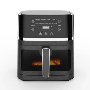 Nouvelle plaque chauffante en acier inoxydable galvanisé laminé à froid Friteuse électrique à air carré 8011D 6.5L - Product Image 5