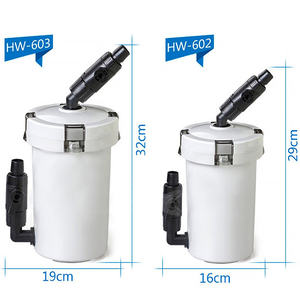 수족관 외부 캐니스터 필터 원형 수족관 액세서리 HW-602 플라스틱 어항 판매용 5리터 2000리터/시간 - Product Image 4