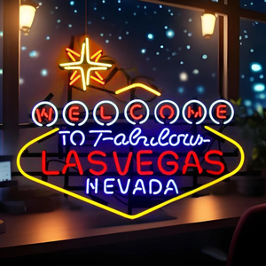 Bienvenue au Fabulous <span class=keywords><strong>Las</strong></span> <span class=keywords><strong>Vegas</strong></span> Beer Bar Decor, enseigne au néon personnalisée avec indice de protection IP65, acrylique + néon flexible, taille et design personnalisables - Product Image 2