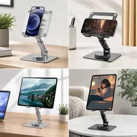 Support de tablette rotatif à 360° en alliage d'aluminium BONCARTECK CJ-01, pliable et réglable pour iPad Pro 11 et Air