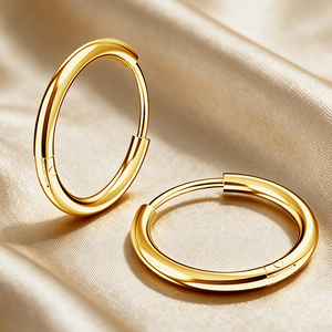 <span class=keywords><strong>Orecchini</strong></span> a Cerchio Piccoli in Acciaio Inossidabile Placcato Oro 18K Senza Zirconia, Gioielli <span class=keywords><strong>per</strong></span> Orecchie, Cartilagine, Helix, <span class=keywords><strong>Trago</strong></span> - Vendita Calda e di Tendenza - Product Image 5