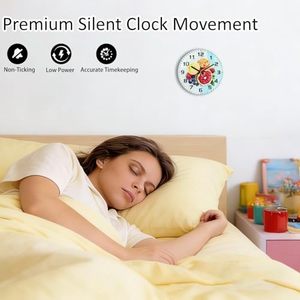 Verre trempé, mouvement silencieux à quartz, design minimaliste de luxe, fond imitation bois, face unique pamplemousse - Product Image 5