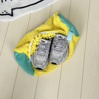 2 paquets de sacs à chaussures en chenille pour machine à laver, sacs à linge en maille réutilisables pour baskets, nettoyage à 360 degrés