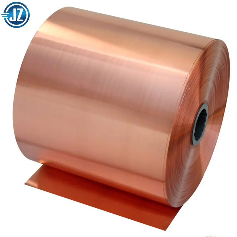 C1100 C1200 copper foil tape beryllium 0.025 mm thin insulated etp copper brass strips roll
