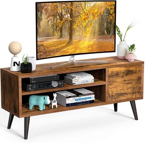 China Factory Supplier New Arrival Luxury Furniture Bworn Movable Cabinet and Open Shelf TV Stand Console