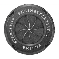 Couvercle de bouton de commutateur de démarrage et d'arrêt de moteur de voiture couvercle de bouton de protection de bouton automatique anneau d'autocollant décoration