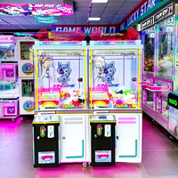 Machine à griffes commerciale série Push-Push-Win entièrement transparente pour un joueur, équipement de jeu d'arcade à monnayeur