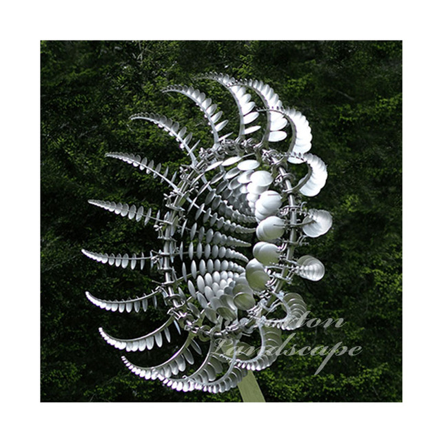 Modern Outdoor Decoration Fashion Metal Art Kinetic Wind Statue 3D Customizable Size 304 316 Stainless Steel Casting Kinetic