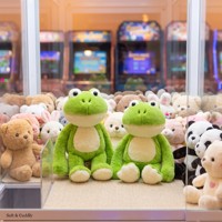 Juguete de peluche de rana de 8 pulgadas, venta al por mayor para máquinas de garras, premios de peluche suaves para fiestas infantiles, certificado CE CPC, más de 1000 estilos