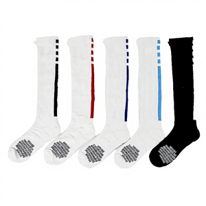 Custom Design Thickened Athletic Anti-Slip Youth Knee <b>Socks</b> OEM Sport Basketball Soccer Knitted Terry Crew Cuff - Product Image 4