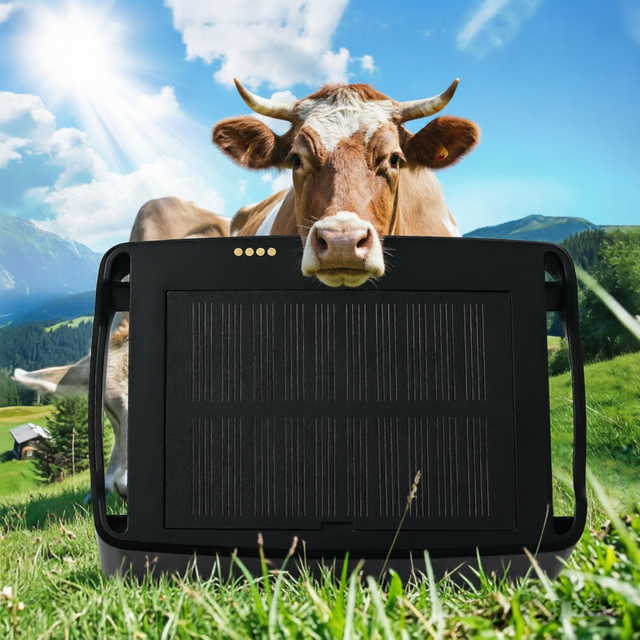 Waterproof 15000mAh GPS Tracker for Cows and Sheep - Long Range Animal Position Locator with Connector for Ranch Farm
