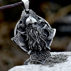 Colgante de Joyería Vikinga de Acero Inoxidable al por Mayor para Hombre, Chapado en Oro con Patrón Numérico, para Regalos de Fiesta o para Niños - Product Image 6